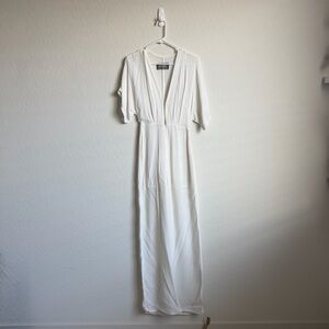 Reformation White Lemongrass Jumpsuit Sz. 2​​​​​​​​​​​